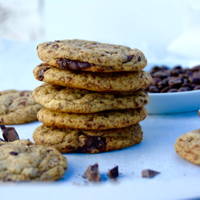 Espresso dark chocolate chip cookies