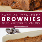 SMALL Batch Gluten FRee Brownies with Coffee Frosting