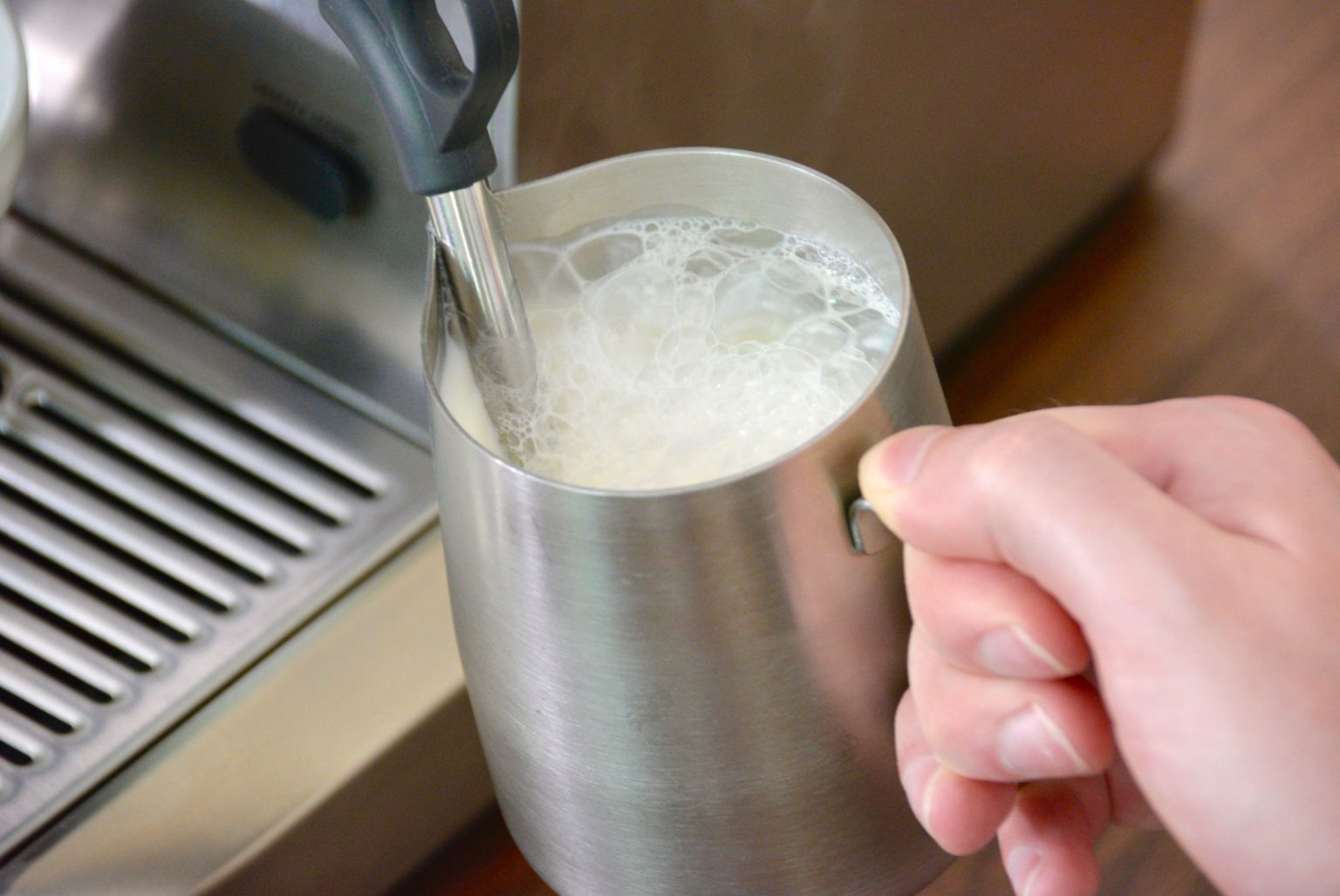 How To Steam Milk With An Espresso Machine Baked, Brewed, Beautiful