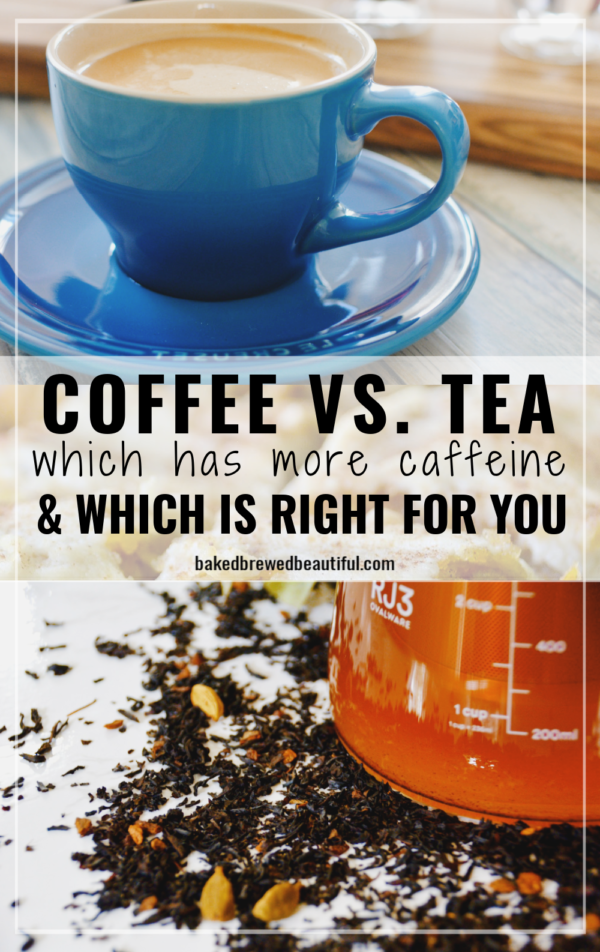Coffee vs. Tea Which has more caffeine? Baked, Brewed, Beautiful